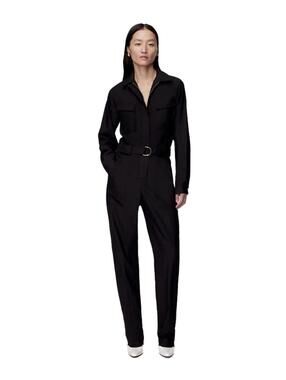 Another Tomorrow  Black Wool Jumpsuit, NWOT, IT 40, US 4